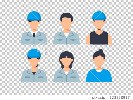 建設会社の社員のイラスト 123528917