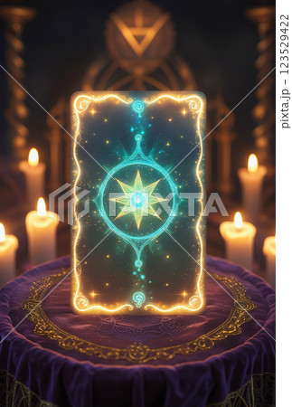 タロットカード 占い キャンドル スピリチュアル アート タロットカード 占い キャンドル スピリチュアル アート 123529422