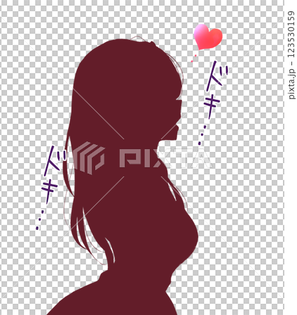 興奮的女人剪影 123530159