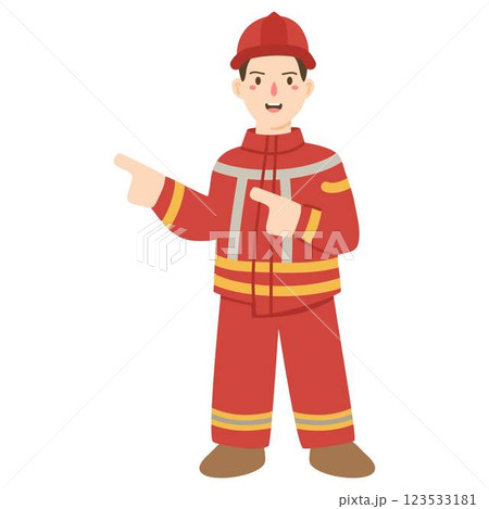 firefighter in fire protection suit firefighter in fire protection suit 123533181