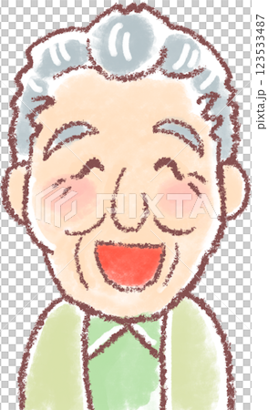 おじいさん_高齢男性_笑顔 おじいさん_高齢男性_笑顔 123533487