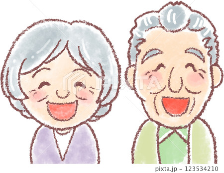 高齢男女_おじいちゃん_おばあちゃん_笑顔 123534210