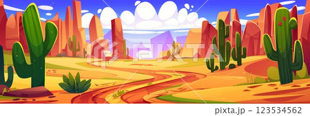 Panoramic wild west desert 123534562