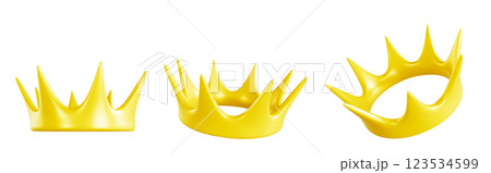 3D crown collection with different angles 3D crown collection with different angles 123534599