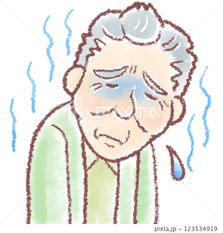 認知症_落ち込む_老人鬱_うつ病 123534919