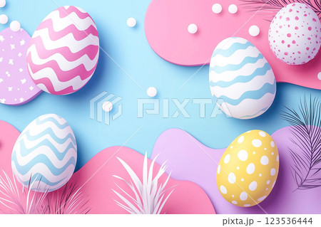 Happy easter abstract background 123536444