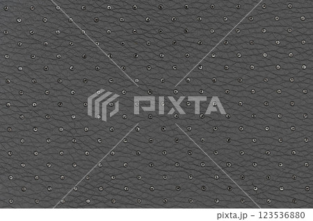 Black color abstract artificial leather with small dots and holes pattern for background Black color abstract artificial leather with small dots and holes pattern for background 123536880