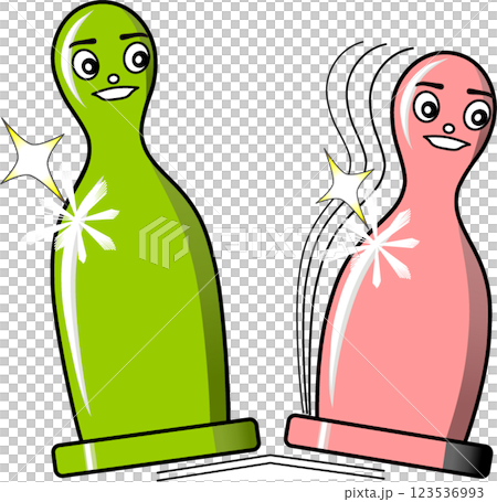 green, salmon pink 123536993