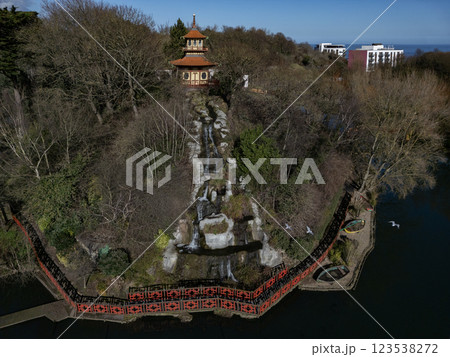 Peasholm Park - Scarborough in North Yorkshire - England 123538272