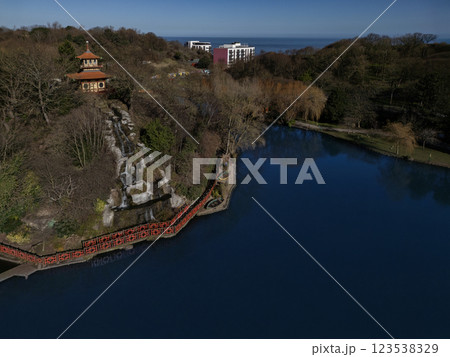 Peasholm Park - Scarborough in North Yorkshire - England 123538329