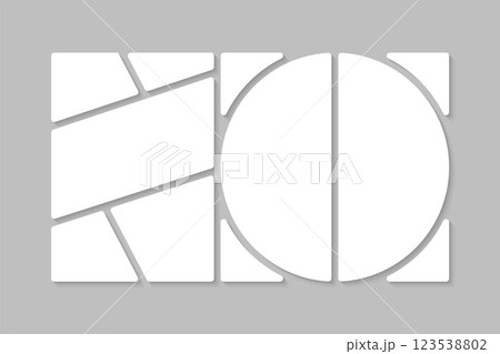 Template collage of seven frames, images, photo Template collage of seven frames, images, photo 123538802