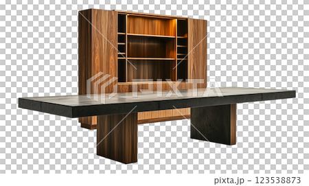 具有現代工業風格的簡約豪華辦公桌 123538873