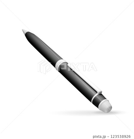 3D detailed classic ballpoint pen isolated 3D detailed classic ballpoint pen isolated 123538926