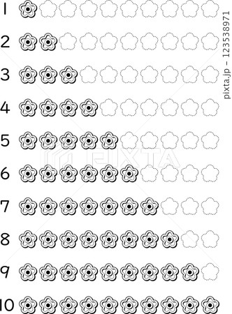 小学生算数おはじき1～10 123538971