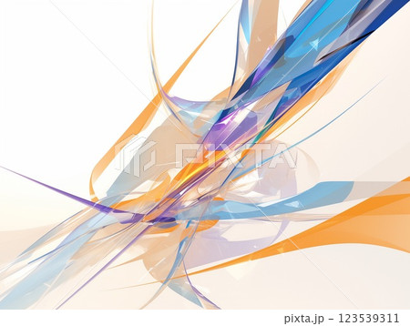 ダイナミックなカラフル抽象アート 123539311