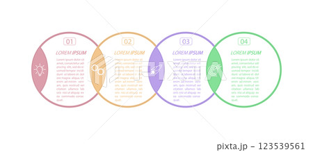 4 stages of development, improvement or training. Infographics with visual action icons for business, finance, project, plan or marketing 4 stages of development, improvement or training. Infographics with visual action icons for business, finance, project, plan or marketing 123539561