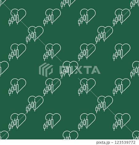 Heart and Candlestick Chart vector Investment Analysis linear seamless pattern Heart and Candlestick Chart vector Investment Analysis linear seamless pattern 123539772