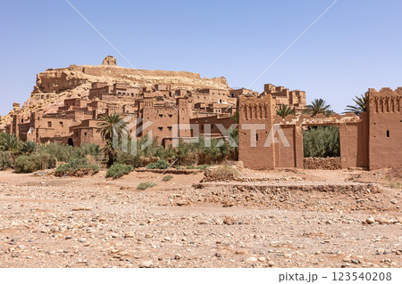 Ait Benhaddou, famous clay city.  Morocco. 123540208