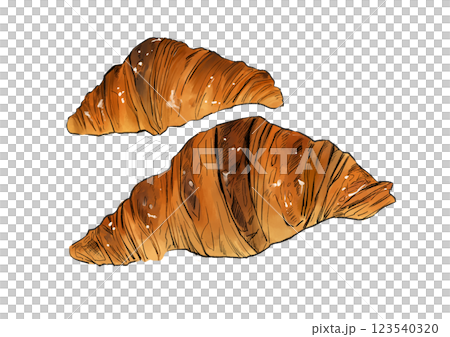 Croissant illustration 123540320