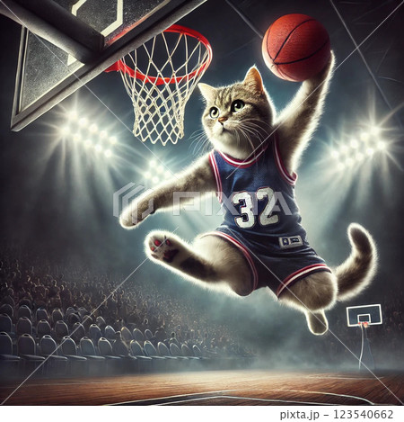 猫のバスケ 123540662