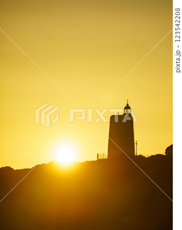 Carbonera lighthouse, Punta Mala, La Alcaidesa, Spain. Carbonera lighthouse, Punta Mala, La Alcaidesa, Spain. 123542208