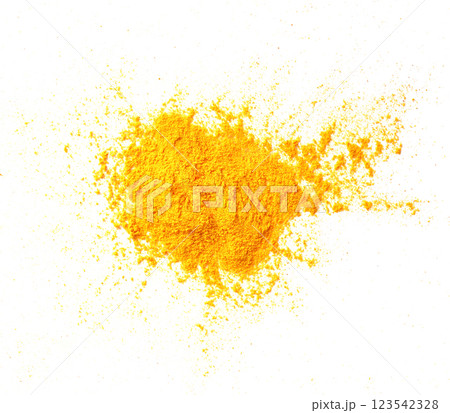 rmeric powder on white background. rmeric powder on white background. 123542328