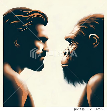 the human recognizing its origins 123542582