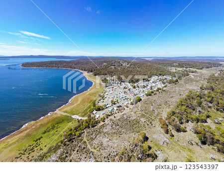 Arthurs Lake in Tasmania Australia 123543397