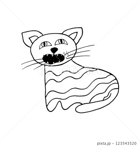 Halloween illustration in hand draw style. Element of your design Halloween illustration in hand draw style. Element of your design 123543520