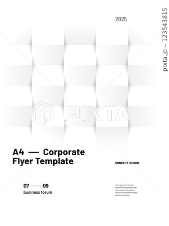 Layout template for events or business related. Layout template for events or business related. 123543815