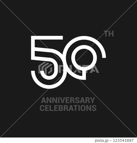 Anniversary logo or emblem design for event. Anniversary logo or emblem design for event. 123543897