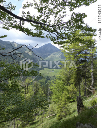 Seebergkopf mountain tour in  Bavaria, Germany 123543933
