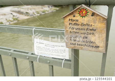 Marienbrucke bridge at Way of St. James Isar Loisach Tiroler Ache Inn Marienbrucke bridge at Way of St. James Isar Loisach Tiroler Ache Inn 123544101