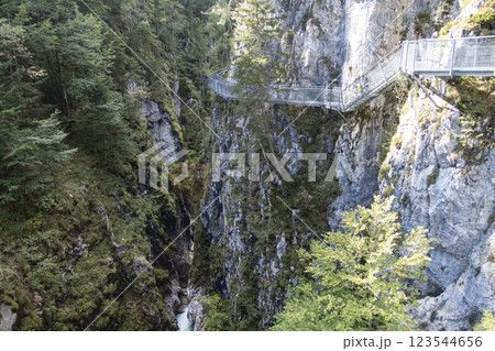 Leutascher Geisterklamm canyon, Tyrol, Austria 123544656