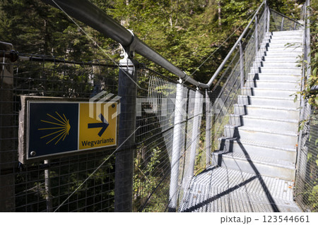Leutascher Geisterklamm canyon, Tyrol, Austria 123544661