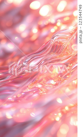 Waves of soft pink light create a mesmerizing effect resembling flowing water at dusk Waves of soft pink light create a mesmerizing effect resembling flowing water at dusk 123544749