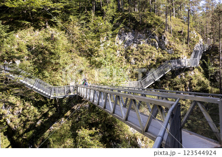 Leutascher Geisterklamm canyon, Tyrol, Austria 123544924
