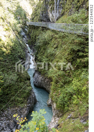 Leutascher Geisterklamm canyon, Tyrol, Austria 123544932