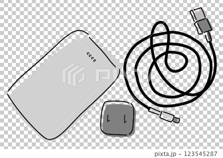 Illustration of mobile battery Illustration of mobile battery 123545287