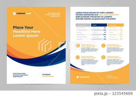 Brochure Layout template design 123545609