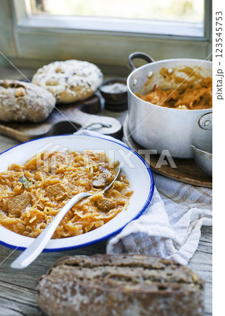 Szegedin Goulash with cabbage 123545753