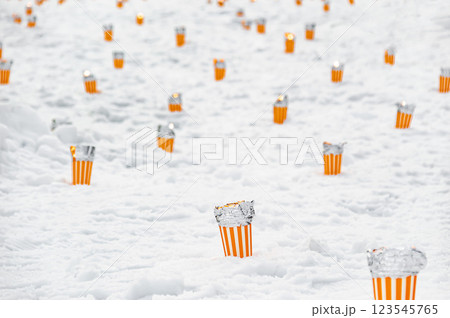 スノーキャンドル　 (雪原カーニバルなかさと) 123545765