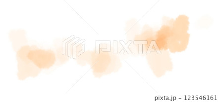 ベージュオレンジの花のような水彩の筆跡テクスチャ背景イラスト ベージュオレンジの花のような水彩の筆跡テクスチャ背景イラスト 123546161