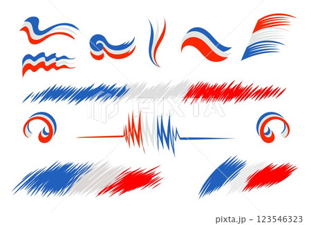 Vector logo set France flag icon. Flat style 123546323