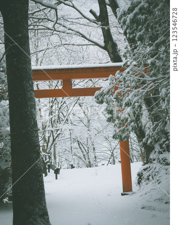 冬の神社 冬の神社 123546728