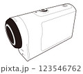 アクションカメラの線画 123546762