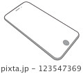 スマートフォンの線画 123547369