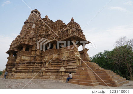 インド 世界遺産カジュラーホーの建造物群 インド 世界遺産カジュラーホーの建造物群 123548005