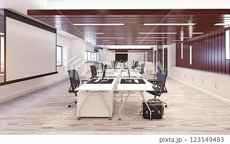 Modern office interior design 123549483