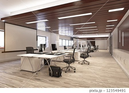 Modern office interior design Modern office interior design 123549491